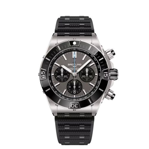 Breitling Super Chronomat B01 44 Titanium Grey Rubber Rouleaux