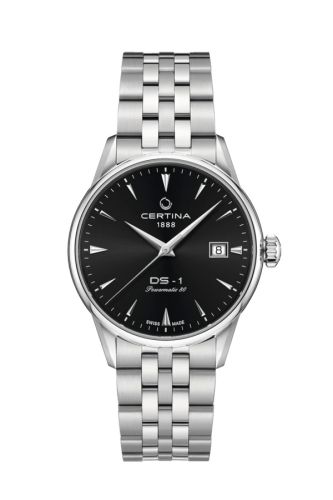 Certina DS-1 Powermatic 80 38 Stainless Steel Black Bracelet
