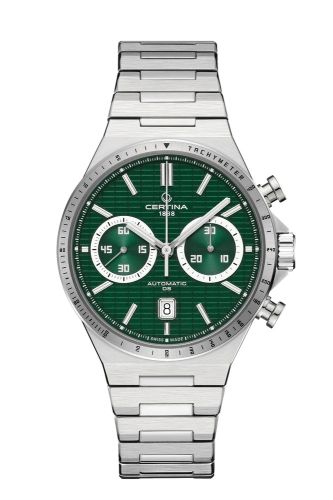 Certina DS-7 Chrono Auto Stainless Steel Green Bracelet
