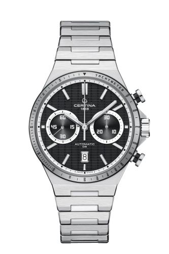 Certina DS-7 Chrono Auto Stainless Steel Black Bracelet