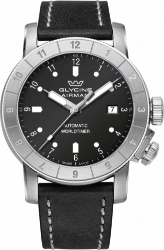 Glycine Airman 42 Automatic Stainless Steel Black