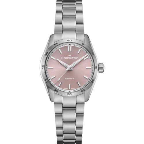 Hamilton Jazzmaster Performer Auto 34 Stainless Steel Pink Bracelet