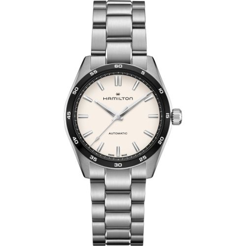Hamilton Jazzmaster Performer Auto 38 Stainless Steel White Bracelet