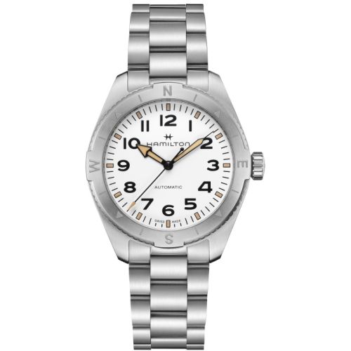 Hamilton Khaki Field Expedition 41 Stainless Steel White Bracelet