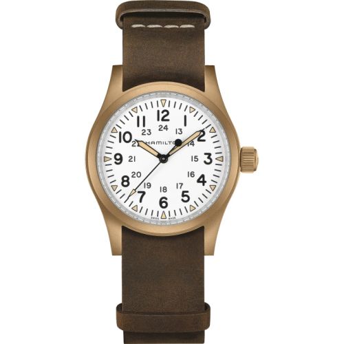 Hamilton Khaki Field Mechanical 38 Bronze White