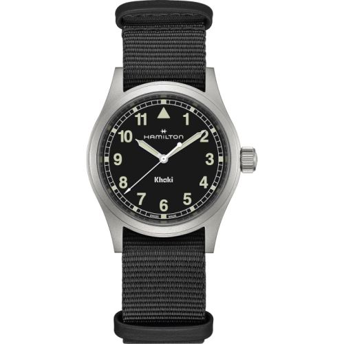 Hamilton Khaki Field Quartz 38 Stainless Steel Black