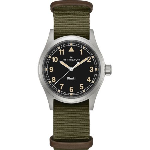 Hamilton Khaki Field Quartz 38 Stainless Steel Black