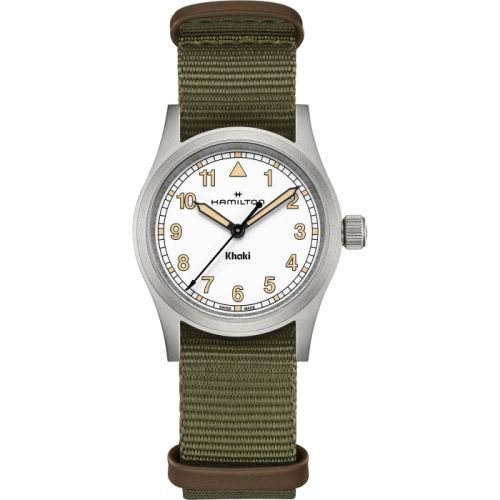 Hamilton Khaki Field Quartz 33 Stainless Steel White
