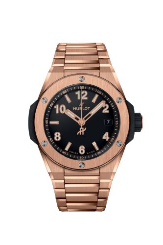 Hublot Big Bang Integrated 38 Time Only King Gold Black