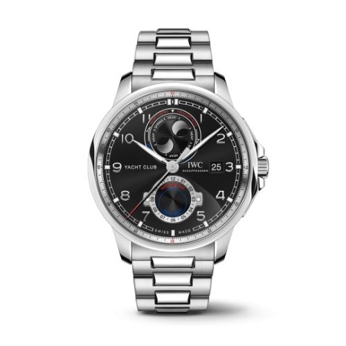 IWC Portugieser Yacht Club Moon & Tide Stainless Steel Black Bracelet