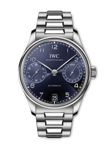 IWC Portugieser Automatic 42 Stainless Steel Blue Bracelet