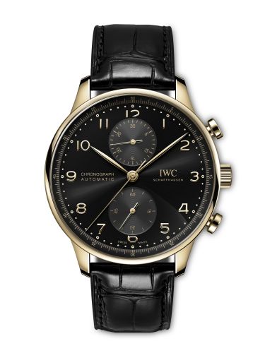 IWC Portugieser Chronograph Rose Gold Black