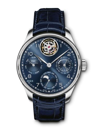 IWC Portuguese Perpetual Calendar Tourbillon Platinum Blue