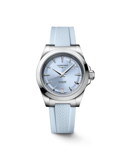 Longines Conquest 34 Stainless Steel Ice Blue Rubber