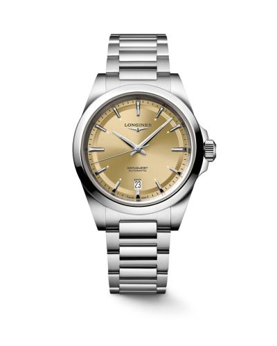 Longines Conquest 38 Stainless Steel Champagne Bracelet