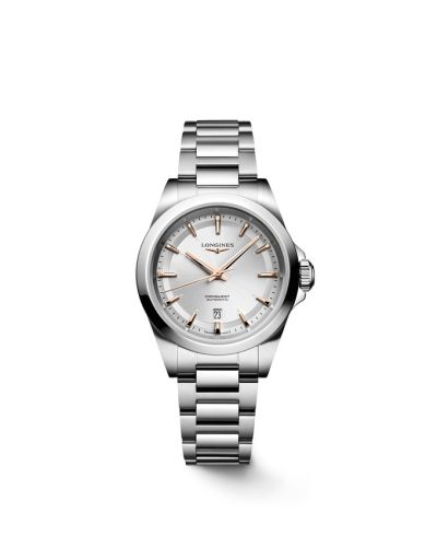 Longines Conquest 30 Stainless Steel Silver Bracelet