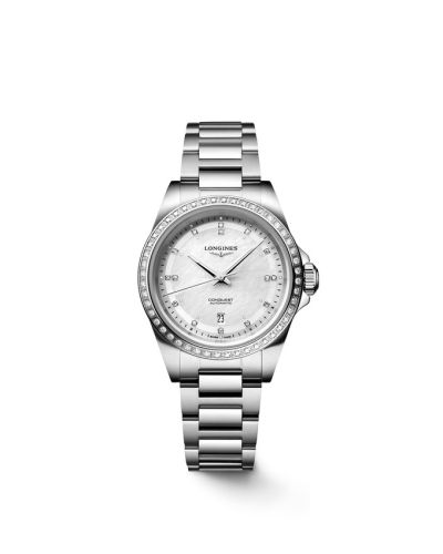 Longines Conquest 30 Stainless Steel - Diamond MOP - Diamond Bracelet