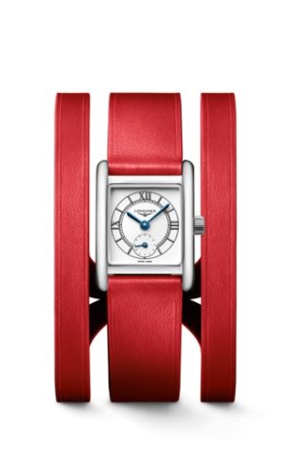 Longines Mini Dolce Vita 21.5 Quartz Stainless Steel Silver Triple Cuff Red XS