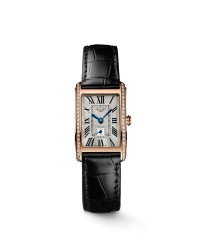 Longines DolceVita 20.5 Quartz Pink Gold Diamond Silver - Roman
