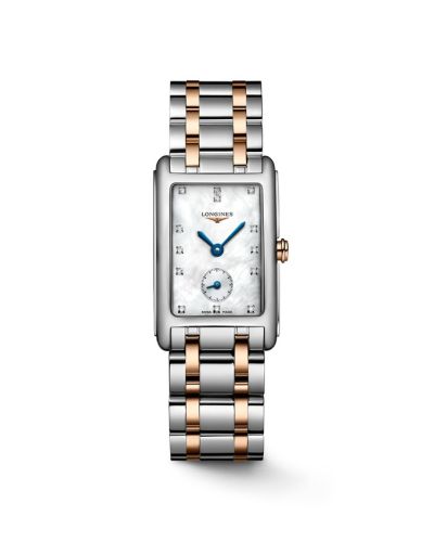 Longines DolceVita 23 Quartz Stainless Steel - Pink Gold Gold MOP - Diamond Bracelet