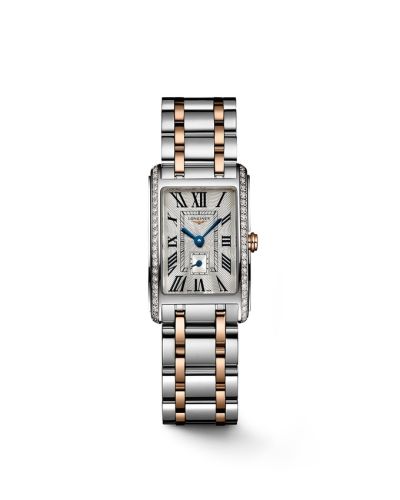 Longines DolceVita 20.8 Quartz Stainless Steel - Pink Gold Silver - Roman Roman