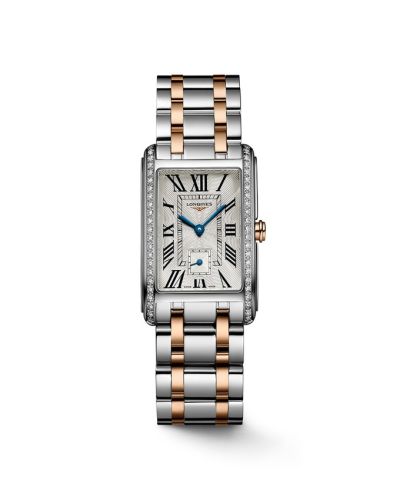 Longines DolceVita 23 Quartz Stainless Steel - Pink Gold Gold - Diamond Silver - Roman Bracelet
