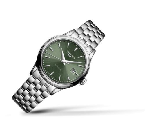 Longines Flagship 30 Stainless Steel Green Bracelet