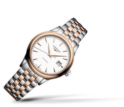 Longines Flagship 30 Stainless Steel - Pink Gold White Bracelet