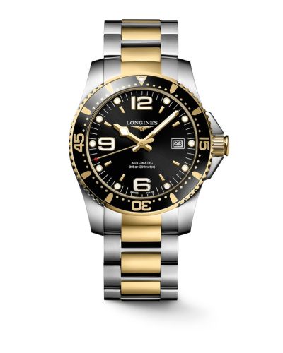 Longines HydroConquest 41 Automatic Stainless Steel - Yellow Gold Black