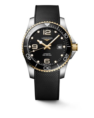 Longines HydroConquest 41 Automatic Stainless Steel - Yellow Gold Black Rubber