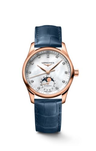 Longines Master Collection 34 Moonphase Pink Gold MOP