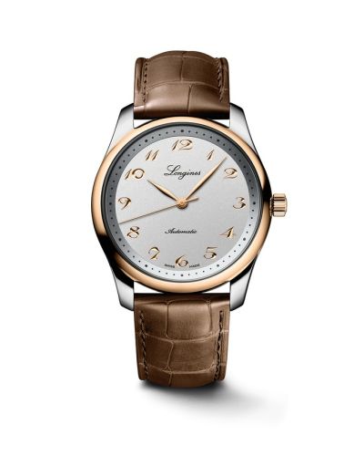 Longines Master Collection 40 Date Stainless Steel - Pink Gold Silver