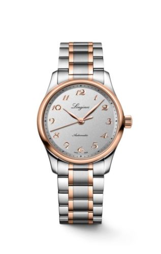 Longines Master Collection Date 34 Stainless Steel - Pink Gold Silver Bracelet
