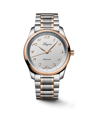 Longines Master Collection 40 Date Stainless Steel - Pink Gold Silver Bracelet