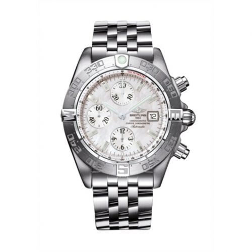 Breitling Galactic Chronograph II Stainless Steel MOP