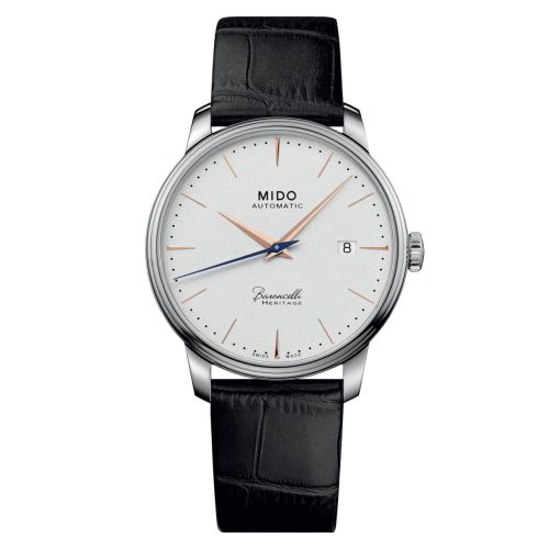 Mido Baroncelli Heritage Stainless Steel White