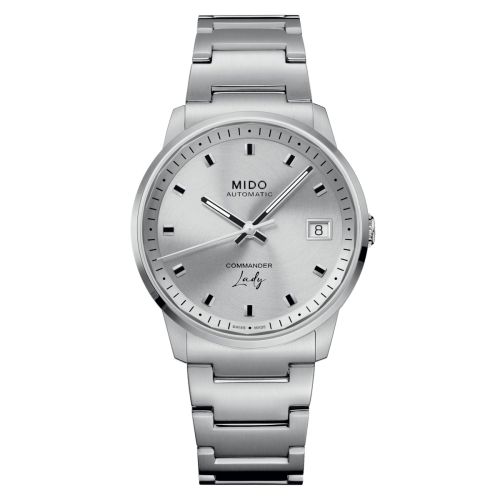 Mido Commander Lady Stainless Steel Silver Bracelet