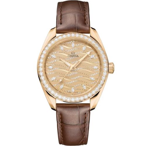Omega Seamaster Aqua Terra 150M Master Chronometer 34 Moonshine Gold - Diamond Champagne