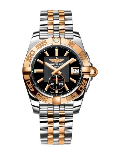 Breitling Galactic 36 Automatic Stainless Steel Rose Gold Volcano Black Bracelet