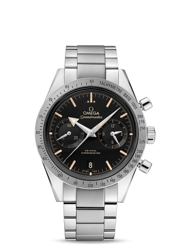 Omega Speedmaster 57 Co-Axial Stainless Steel Black Vintage Bracelet
