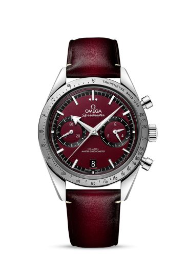 Omega Speedmaster 57 Master Chronometer 40.5 Stainless Steel Red Bracelet