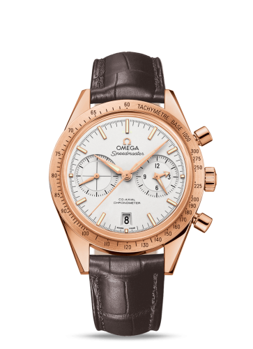 Omega Speedmaster 57 Co-Axial Red Gold Silver