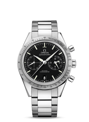 Omega Speedmaster 57 Co-Axial Stainless Steel Black Bracelet