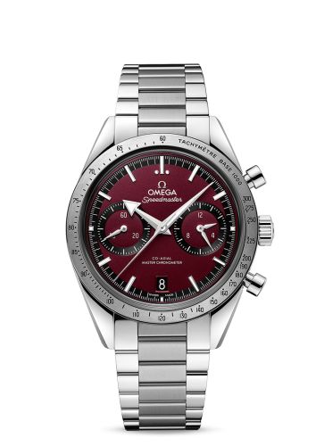 Omega Speedmaster 57 Master Chronometer 40.5 Stainless Steel Red Bracelet