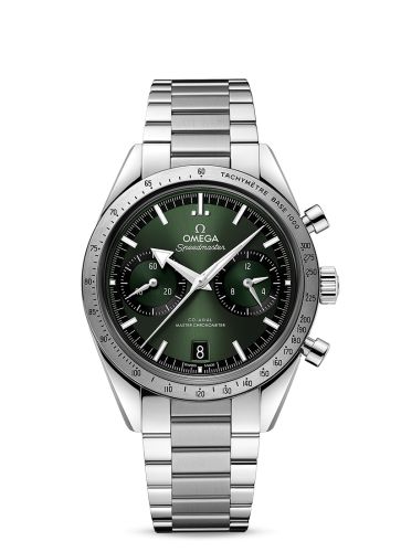 Omega Speedmaster 57 Master Chronometer 40.5 Stainless Steel Green Bracelet