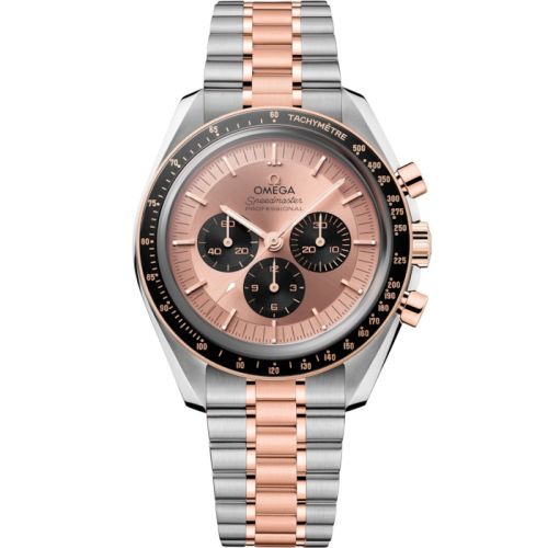Omega Speedmaster Professional Moonwatch 3861 Stainless Steel - Sedna Gold Pink