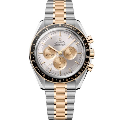 Omega Speedmaster Professional Moonwatch 3861 Stainless Steel - Moonshine Gold Silver