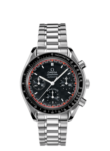 Omega Speedmaster Reduced Stainless Steel Black Bracelet Michael Schumacher