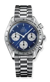 Omega Speedmaster Reduced Stainless Steel Blue Inverted Panda Bracelet Japan