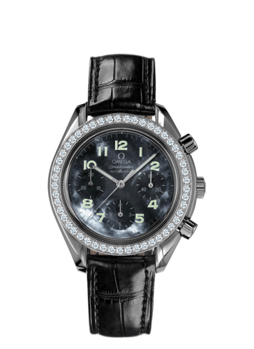 Omega Speedmaster Reduced Ladies Stainless Steel Diamond Blue MOP